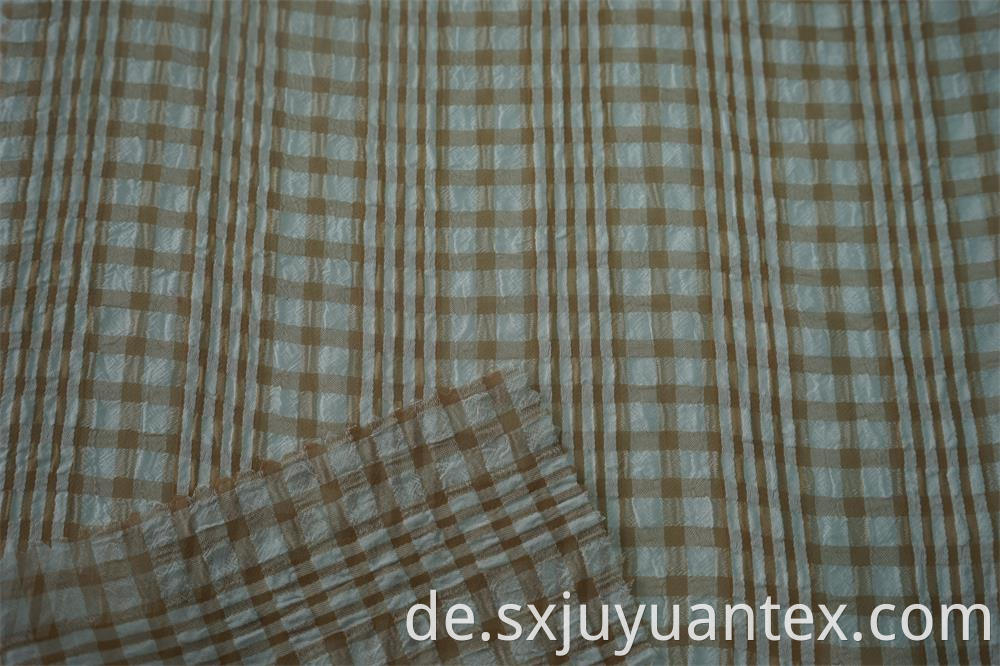 Polyester Multi Color Check Fabric